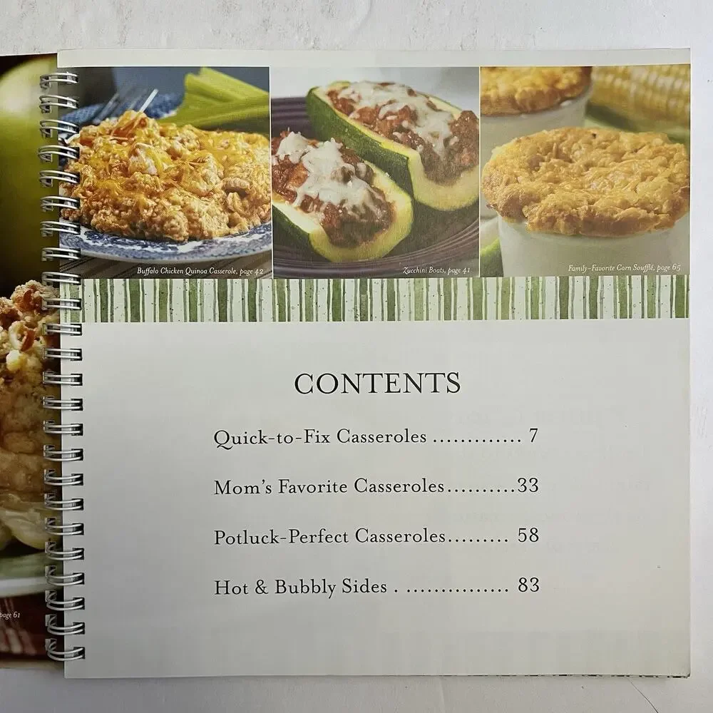 101 Easy Everyday Recipes And 101 Cozy Casseroles by Gooseberry Patch Set Of 2